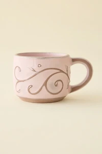 Boho Butterfly Ceramic Espresso Mug