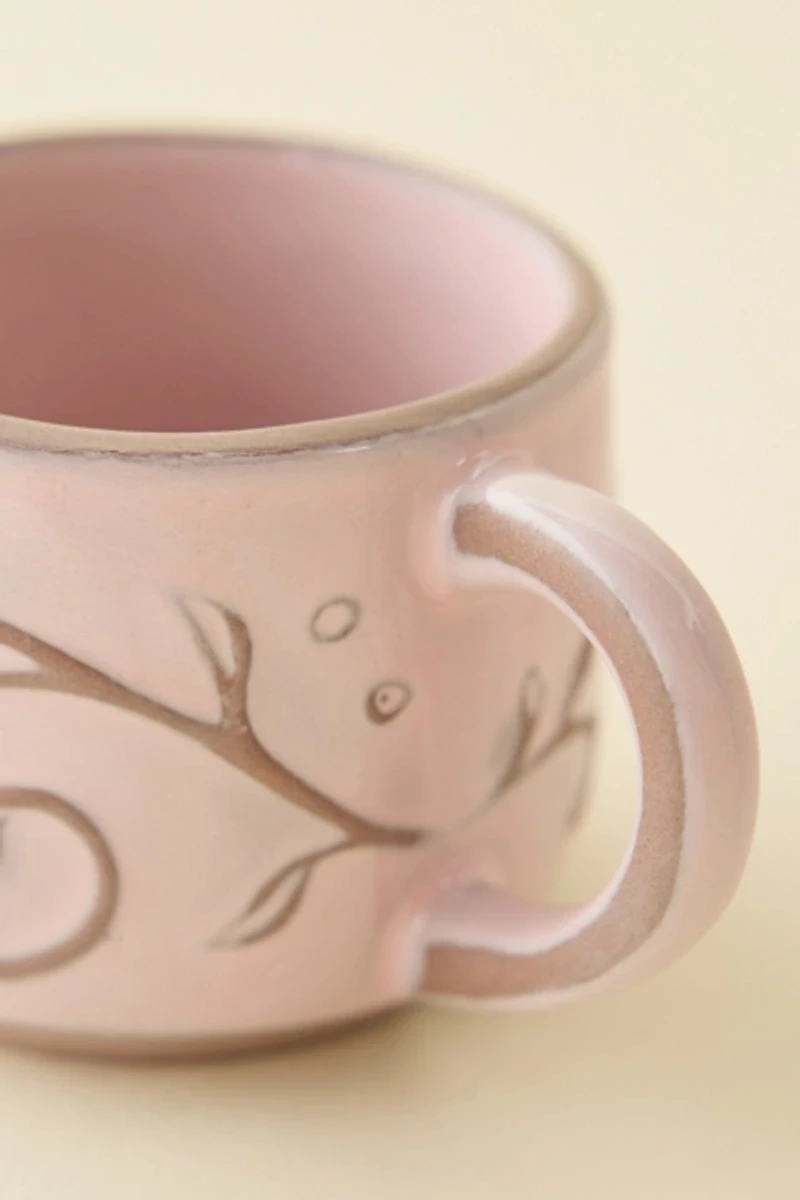 Boho Butterfly Ceramic Espresso Mug