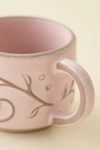 Boho Butterfly Ceramic Espresso Mug