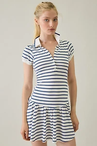 Kimchi Blue Short & Sweet Puff Sleeve Polo Mini Dress