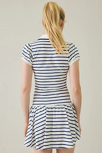 Kimchi Blue Short & Sweet Puff Sleeve Polo Mini Dress