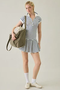 Kimchi Blue Short & Sweet Puff Sleeve Polo Mini Dress