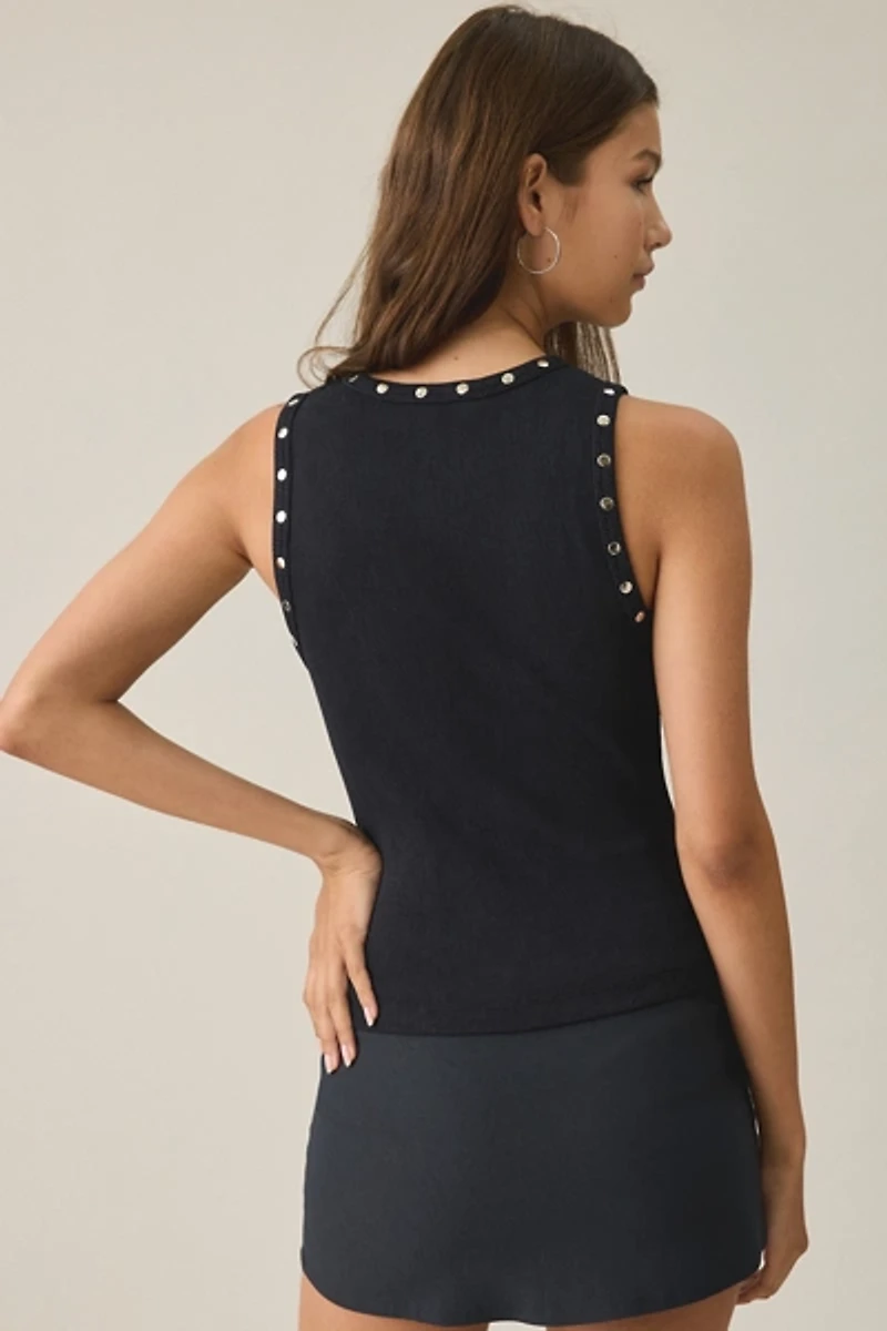 The Ragged Priest Scatter Pierced Grommet Tank Top
