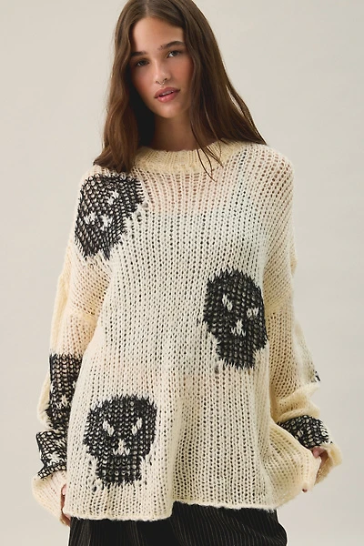 The Ragged Priest Bonehead Knit Oversized Sweater