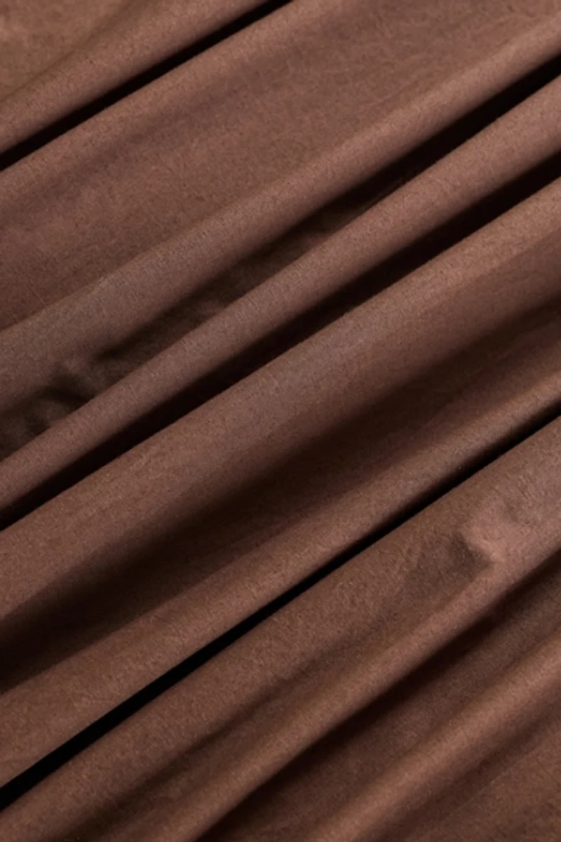 Divine Ruched Cotton Percale Duvet Cover