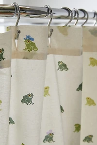 Cowboy Frog Patterned Shower Curtain