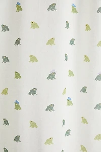 Cowboy Frog Patterned Shower Curtain