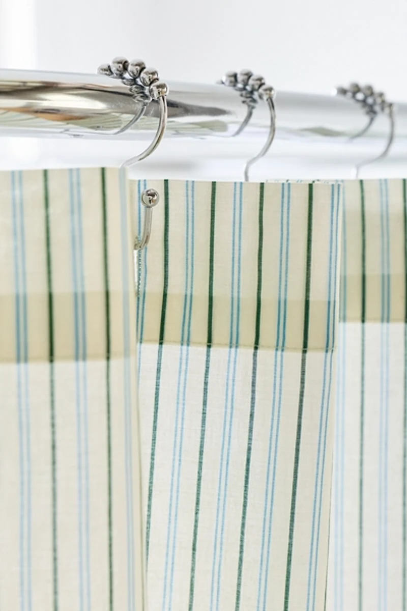Multi-Striped Patterned Shower Curtain