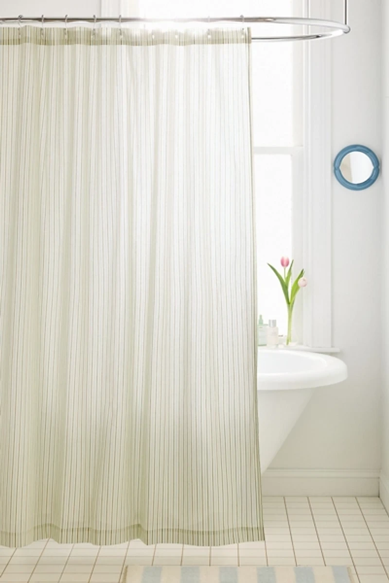Multi-Striped Patterned Shower Curtain