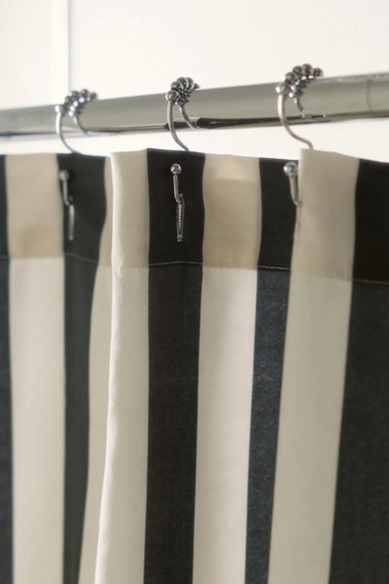 Awning Stripe Patterned Shower Curtain