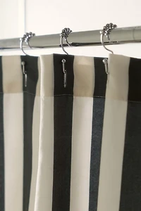 Awning Stripe Patterned Shower Curtain