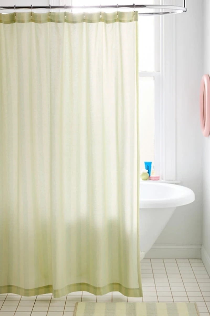 Awning Stripe Patterned Shower Curtain