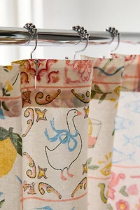 Porto Tile Pattern Shower Curtain
