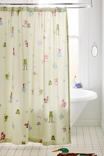 Party Animals Patterned Shower Curtain