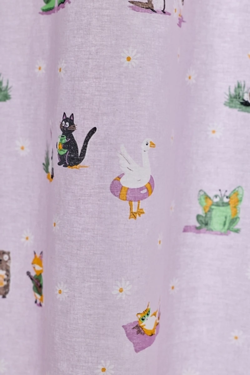Party Animals Patterned Shower Curtain