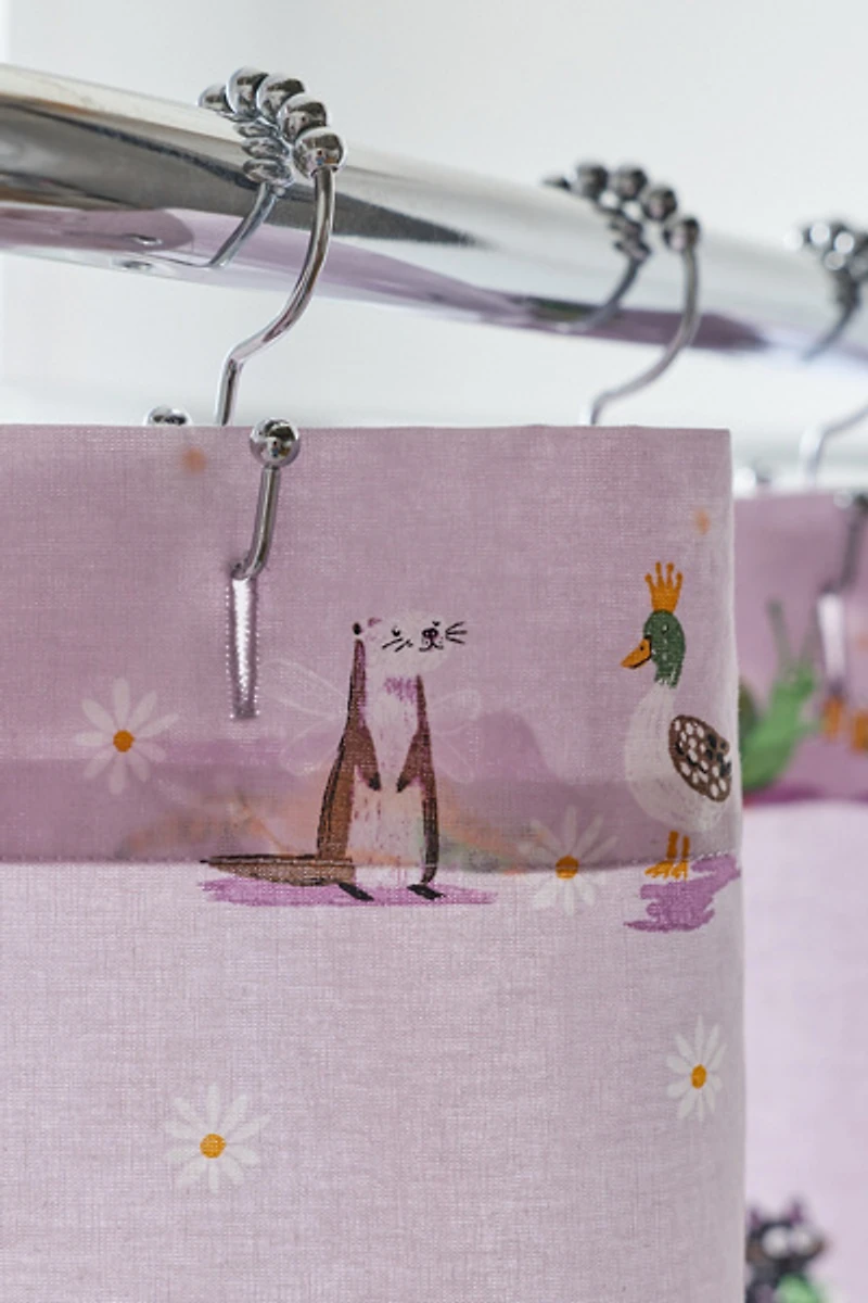 Party Animals Patterned Shower Curtain
