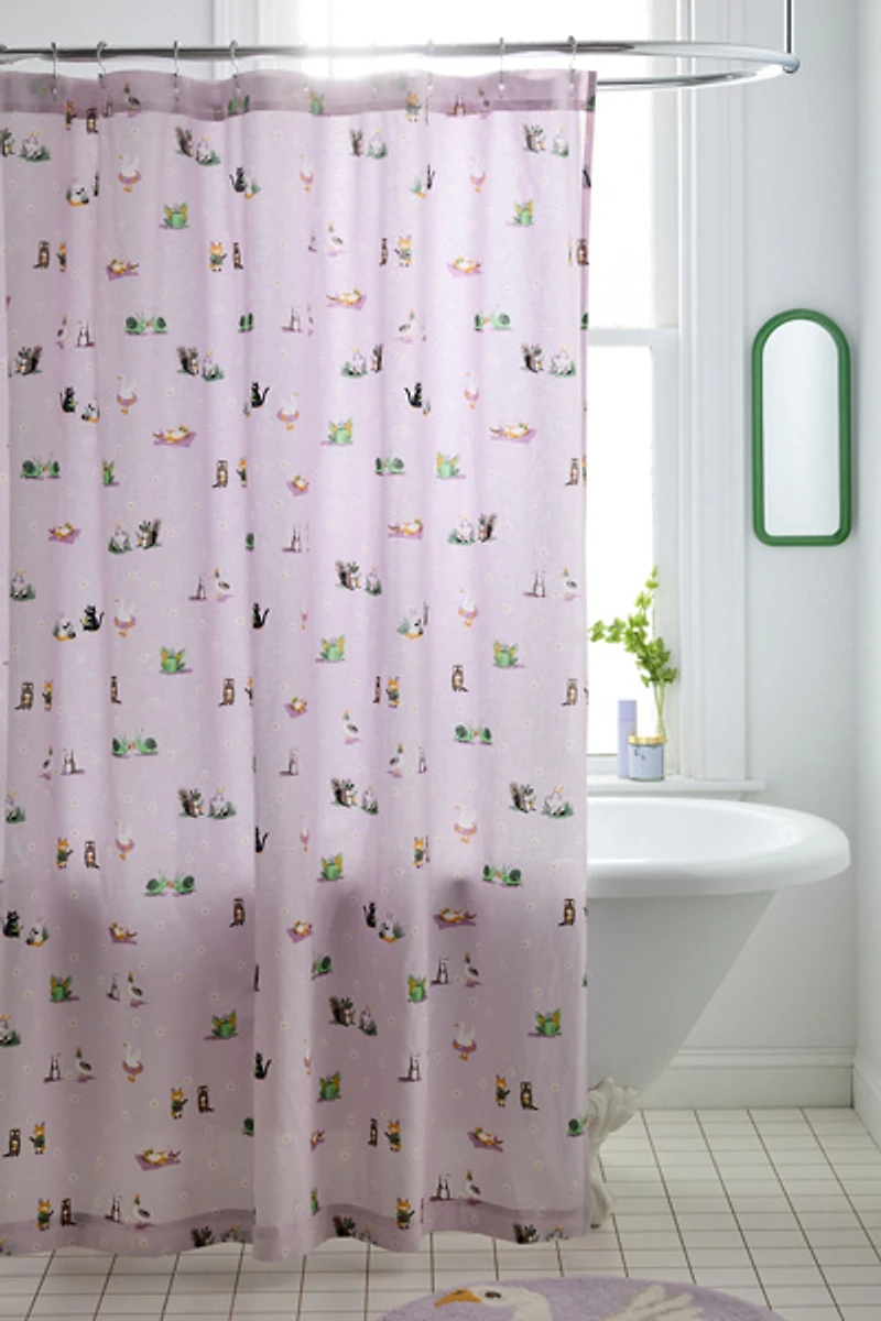 Party Animals Patterned Shower Curtain