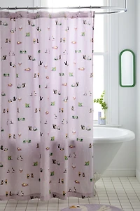 Party Animals Patterned Shower Curtain
