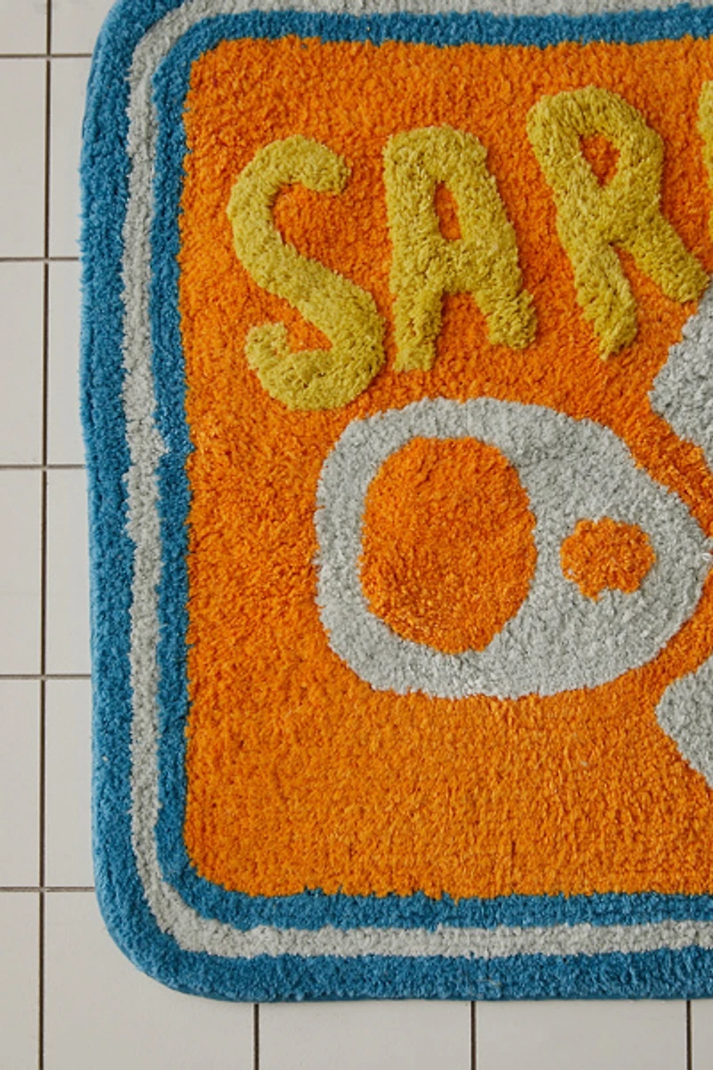 Sardine Tin Plush Tufted Bath Mat