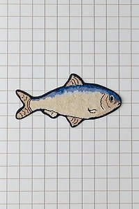 Fish Shaped Plush Tufted Bath Mat