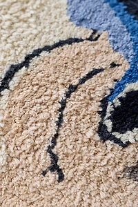 Fish Shaped Plush Tufted Bath Mat