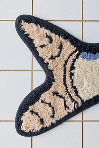Fish Shaped Plush Tufted Bath Mat