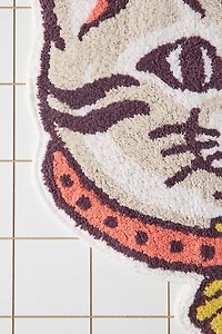 Ziggy Cat Shaped Tufted Bath Mat