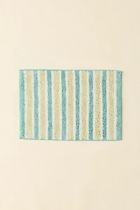 Rowen Shirting Striped Plush Tufted Bath Mat