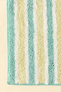 Rowen Shirting Striped Plush Tufted Bath Mat