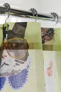 Sassy Cats Patterned Shower Curtain