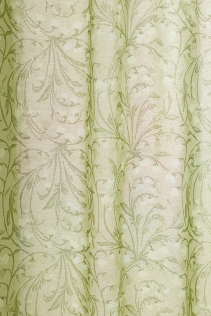Lily Of The Valley Floral Patterned Shower Curtain