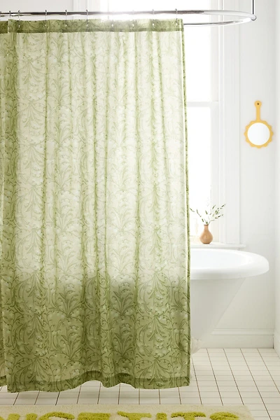Lily Of The Valley Floral Patterned Shower Curtain
