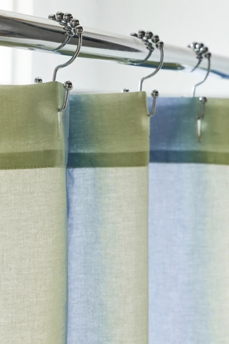 Cabana Dye Striped Patterned Shower Curtain