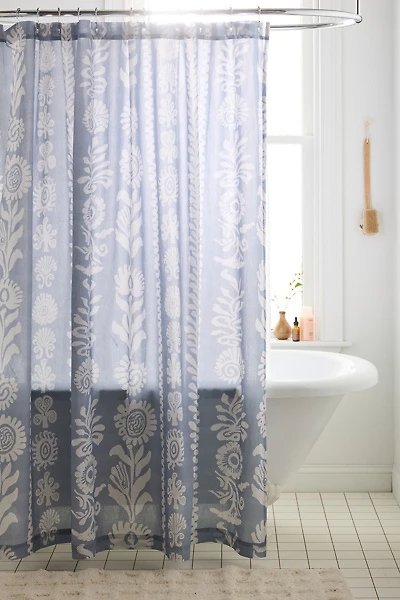 Mara Coastal Icon Striped Patterned Shower Curtain