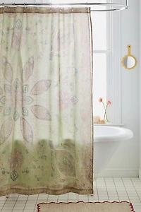Isla Medallion Patterned Shower Curtain