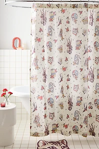 Traditional Tattoo Patterned Shower Curtain