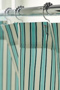 Rowen Shirting Striped Patterned Shower Curtain