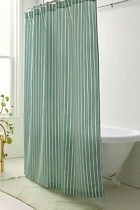 Rowen Shirting Striped Patterned Shower Curtain