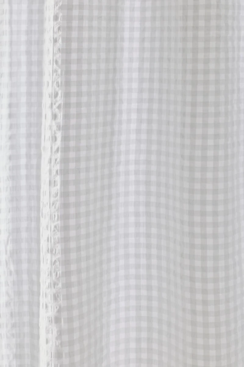 Seersucker Knotted Shower Curtain