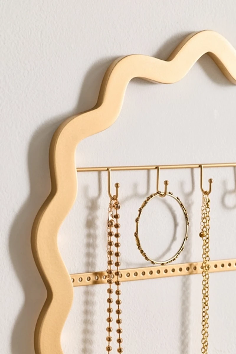 Scalloped Jewelry Storage Wall Frame