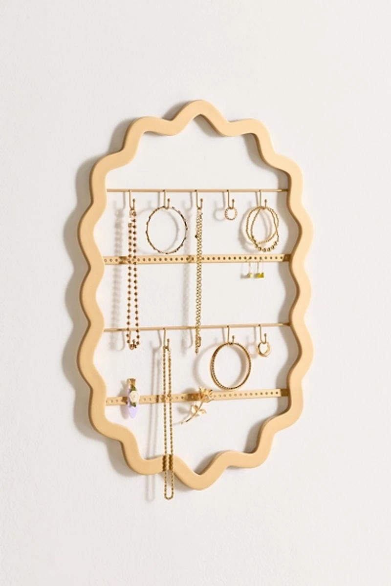Scalloped Jewelry Storage Wall Frame
