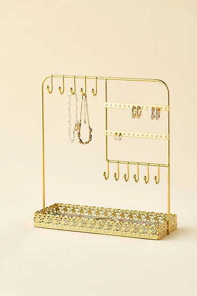 Floral Metal Jewelry Organizer