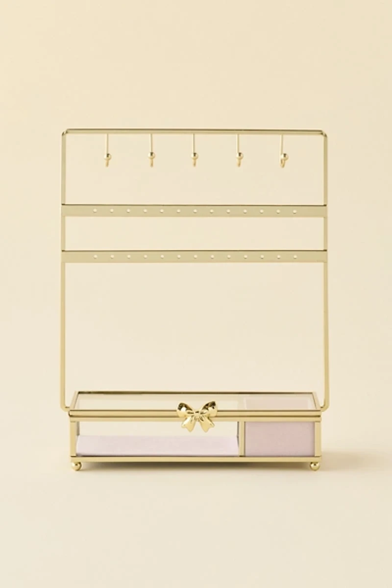 Bow Trim Jewelry Storage Stand