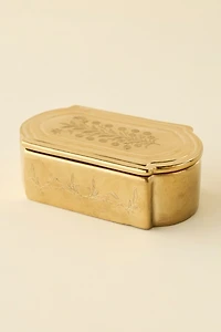 Desert Rose Etched Ceramic Stash Box