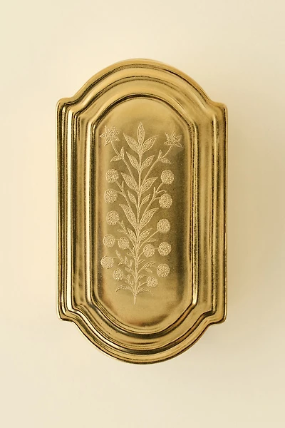 Desert Rose Etched Ceramic Stash Box