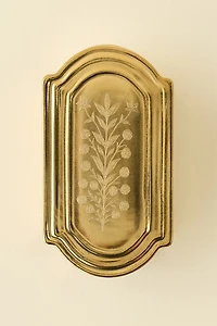 Desert Rose Etched Ceramic Stash Box