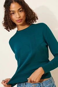 Calvin Klein Smooth Cotton Logo Crewneck Sweater