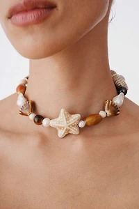 Velvet Luna Ceramic Starfish Necklace