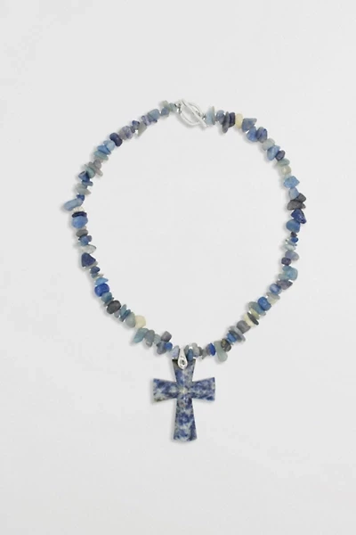 Velvet Luna Jasper Cross Beaded Necklace