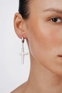 Velvet Luna Irregular Baroque Pearl Earrings